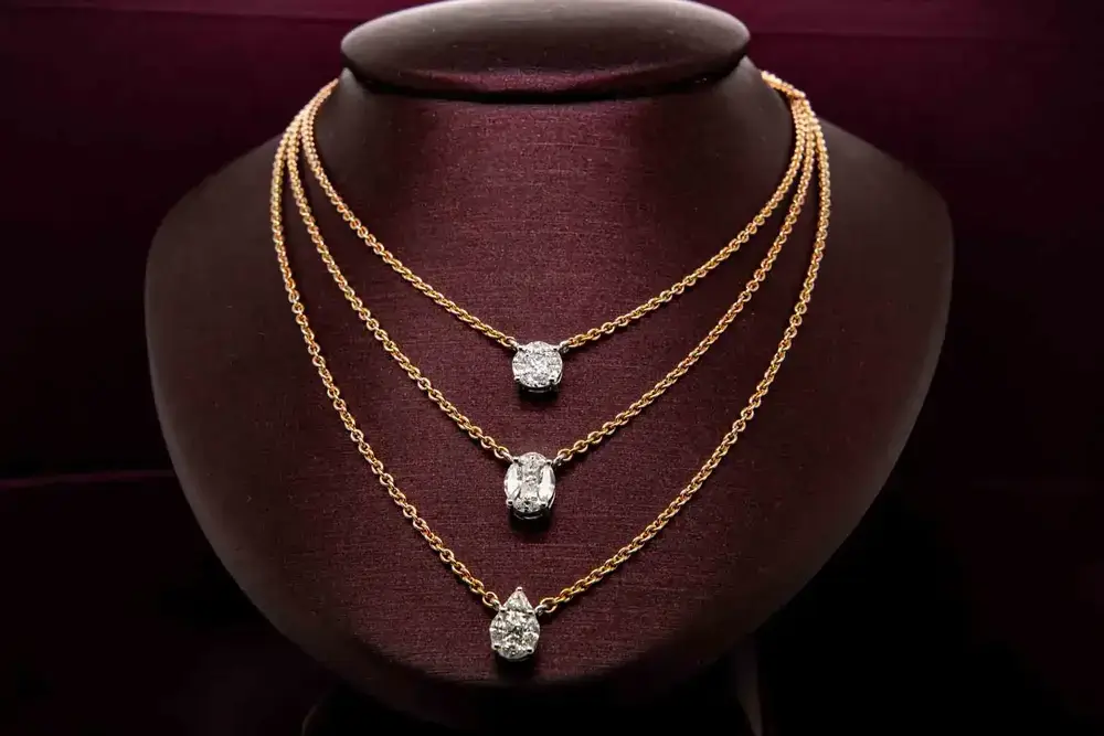 Multi Layer Diamond Necklace